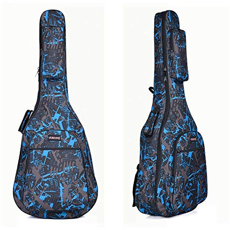 Gitarrentasche 40‘‘/41‘‘ Dichte Oxford Nylon Gig Bag Gepolsterte Gitarrentasche für Konzertgitarre Akustik- und Klassikgitarre Wasserdicht Stoßfest (Balu)