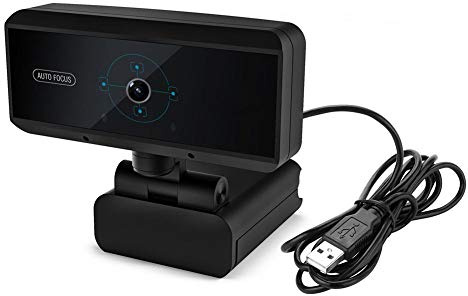 PC Webcam mit Mikrofon, Full HD 1080P USB Webcam für Videokonferenzen, Desktop & Laptop, Plug & Play, Kamera mit integrierter Privatsphäre Abdeckung