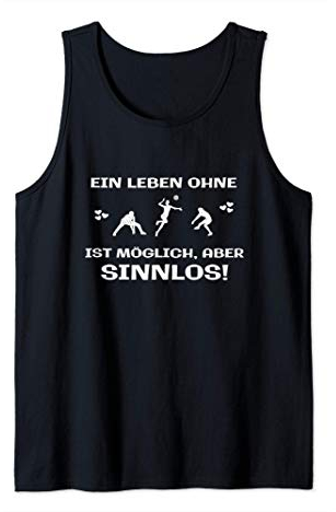 Volleyball Spruch Lustig Beachvolleyball Aufschlag Trikot Tank Top