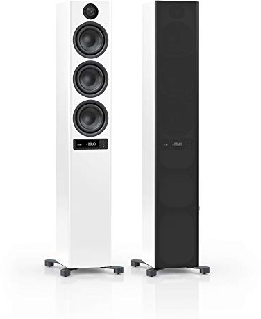 Nubert nuPro XS-6000 RC | Weißes Standlautsprecherpaar | 2 Stück High End Lautsprecher | Bluetooth Lautsprecher aptX HD | Kabellose Verbindung High Res 192 kHz/24 bit | Standboxen 3,5 Wege