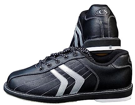 Womens Athletic Bowling Shoes, Lace-Up Ladies Bowls Workout Trainers Lightweight Indoor Outdoor Bowling Sport Shoes,Black,7 UK