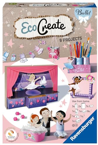 Ravensburger EcoCreate 23672 - Live Like a Ballerina - DIY Bastelset für Kinder ab 6 Jahren
