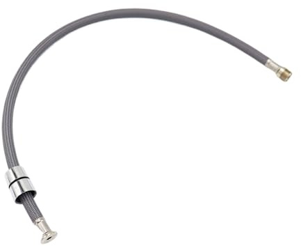 Tuyau d'eau Flexible tressé en Nylon 50cm/60cm/85cm F1/2 M15 * 1, for robinet extractible de cuisine, Tube rotatif, plomberie noire et grise (Color : 50cm Gray)
