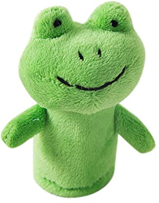 Bunte Cartoon Fingerpuppen Im Vorschulalter, Plüschtiere, Partygeschenke, Grüner Frosch