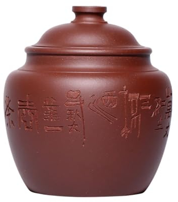 Sealed Tea Caddy Purple Clay Tea Caddy Wake Up Tea Caddy Loose Tea Storage Tea Caddy Chinese Storage Tea Caddy Pu'er Sealed Tea Caddy Tea Jar with Lid