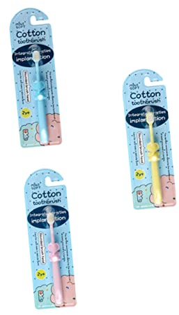 COLLBATH 3stücke Kinderzahnbürsten Für Jahre Weiche Borsten Sanfte Zahnpflege Cartoon Elefantenmotiv Babyzahnbürsten Für Empfindliches Zahnfleisch Und Einfache Handhabung