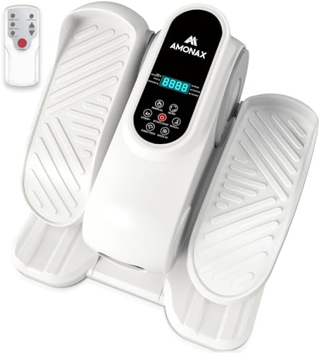 Amonax Motorizzato Macchina Ellittica, Ellittica Da Casa Seduta, Pedaliera Elettrica per Riabilitazione, Cardio Cyclette Ellittica, Mini Cyclette Pedaliera Elettrica Pedaliera per Anziani