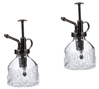 Arrosoir, bouilloire en verre, récipients en verre for terrarium succulent, for liquides, décoration de pelouse extérieure, pulvérisateur rétro en verre for plantes, vaporisateur à gâchette, bouteille