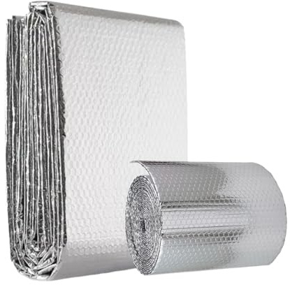 Radiator Foil 60cmX5m | Double Bubble Foil Insulation Roll | Energy Saving Insulation Foil and Radiator Heat Deflector for Enhance Heat Efficiency, for Floor, Water Pipe, Wall