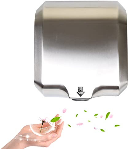 XZHWSZD An der Wand montierter automatischer Induktions-Händetrockner für gewerbliche Toiletten, automatischer Induktions-Händetrockner aus Edelstahl, gewerblicher Handwaschtrockner für Badezimmer