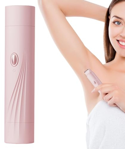 Rrlihjgu Afeitadora Eléctrica Para Mujer | Doble Cabezal Sin Cable Impermeable Para Zona Íntima,Para Piel Sensible y Cuidado Diario