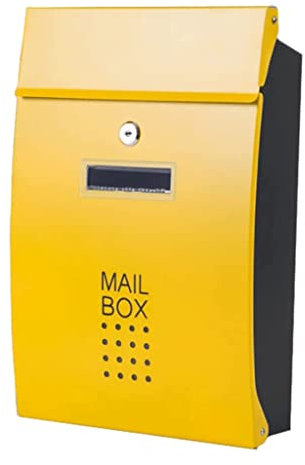 Letter Box, Wall-Mount Mailboxes with Lock Postbox Simple Mailbox Posts Double Door Mailboxes for Residential Villas Drop Box