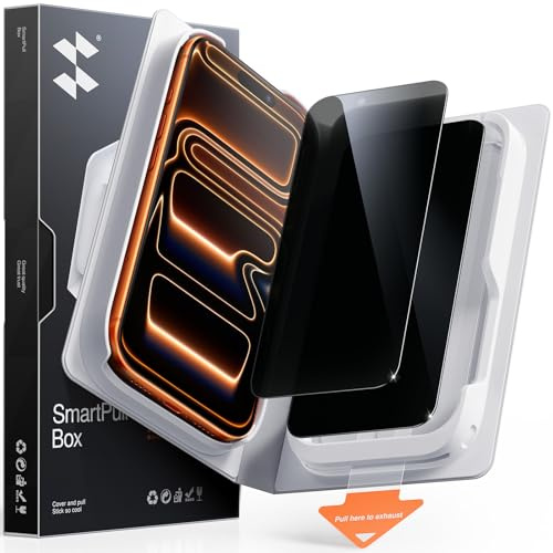 SMARTDEVIL 2 Pack MyView Privacy for iPhone 17 Pro Screen Protector | 28° Anti-Spy, 9H Tempered Glass, Bubble-Free Easy Install, Anti-Shatter, Face ID & Case Compatible, with SmartPull Box
