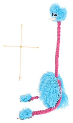BESTonZON Interaktive Strauß Marionette Puppe Plüschtier Mit Schnur Marionettenpuppenspielzeug Für Junge Mädchen Tierdesign Marionettenspielzeug Lustige Handwerk Geschenk