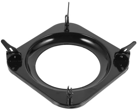 Toyvian Soporte Antideslizante Rejilla Resistente de Metal Negro Fácil Instalación Adecuado para Hogar para Cocina de Gas para Ollas y Estufas