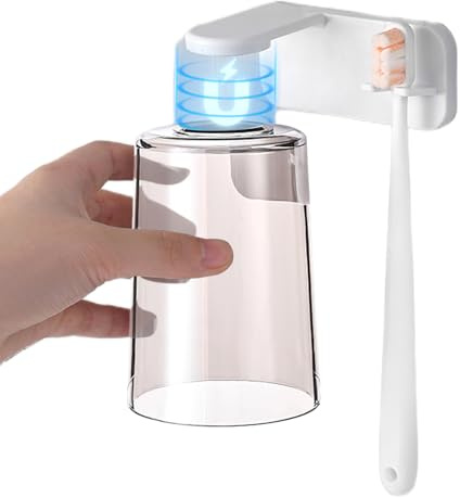 Vasos para Baño Organizador Invertido Montado en Pared para Cepillos