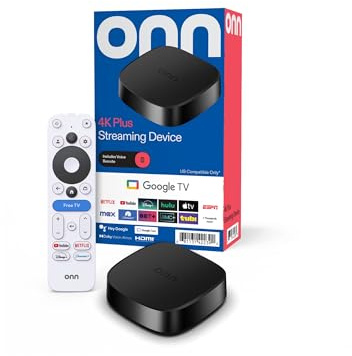 onn 4k Plus Streaming Device, Google TV-Ultrafast Streaming Device, 16GB Storage, 2GB Ram, Remite with Voice Control-US Only