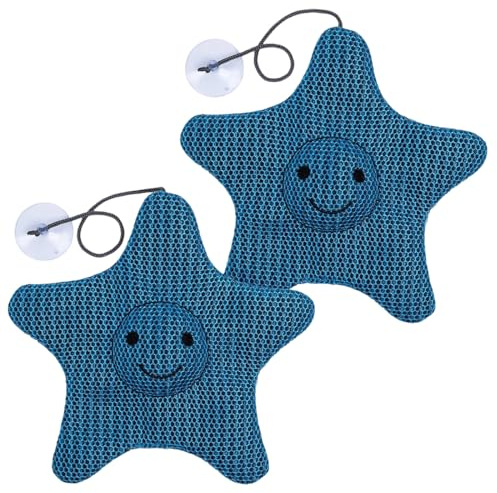 Luxorium Scum Star Set de 2 Esponja Absorbente de Aceites para Jacuzzi y Piscina Reductor de Espuma Reutilizable Esponja para Piscina y Spa