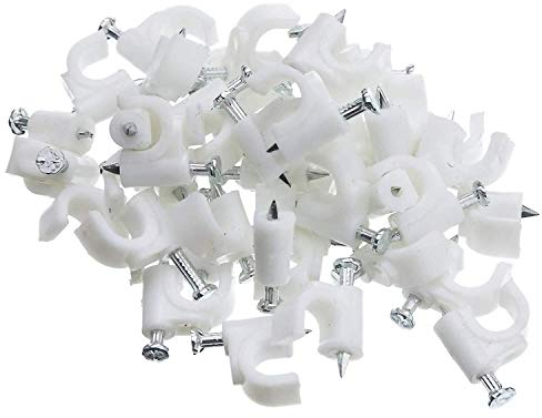 Kabelschellen Nagelschellen Kabel-Schellen mit Nagel 4-18mm Menge auswählbar 16mm 300 Stück