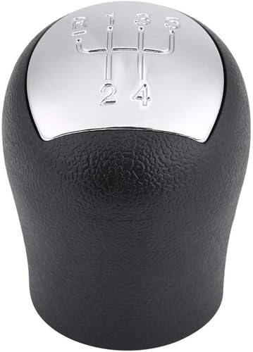 KSTE Pomo Palanca de Cambios, Car Styling 5 Velocidad del Cambio de Engranaje, Cambio de Marchas Perilla de Ajuste Compatible with Clio 2 Fase, Kangoo