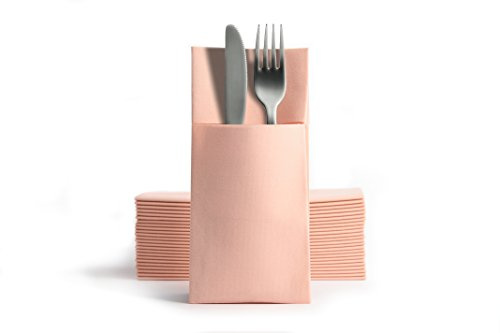 Alvotex Airlaid Serviettes de Couverts 39 x 40 cm 50/1 - Rose Mellow (672)