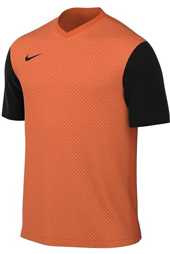 Nike, M Nk Df Tiempo Prem Ii JSY Ss, Kurzarm-Shirt, Sicherheit Orange/Schwarz/Schwarz, XL, Mann
