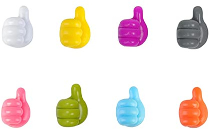 JCYUANI Cable Clips Thumb Cable Clip Cord Organizer Adhesive Cable Clips Cable Management Clips USB Cable Holder Cord Holder for Desk Car Home and Office Pack of 8