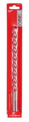 Milwaukee 4932471189 Brocas para Hormigón Premium Vástago de 3 Caras, 12mm Diámetro, 260mm Largo