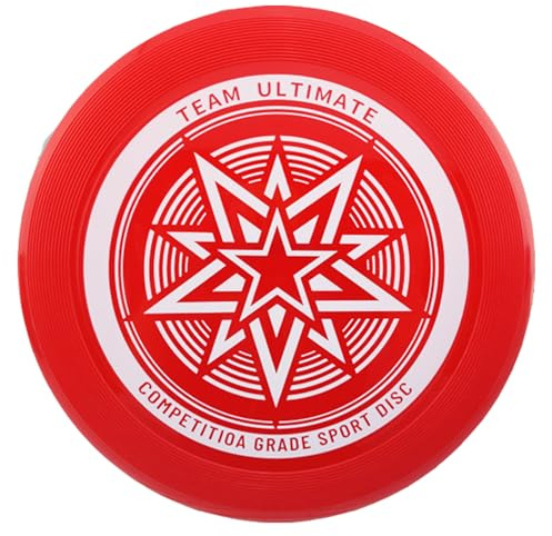 LZYKJGS Frisbee 175g, Disco da Lancio Professionale, Frisbee da Ultimate, Frisbee da Competizione Funsport, Disco da Ultimate Frisbee, Giocatori amatoriali e Professionisti (Rosso)