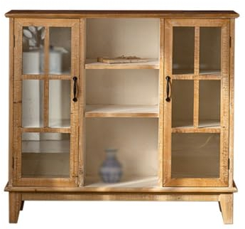 EINES Buffets und Sideboards Retro-Küchenschrank, Sideboard, B&B-Lagerschrank, Massivholz, Wohnzimmer, Weinvitrine Farmhouse Buffet Server Bar Weinschrank