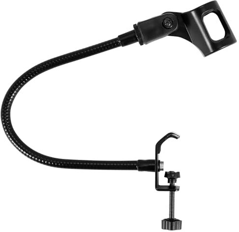 Diheohg Support de Microphone Flexible Col de Cygne Bureau Pince Support Microphone Bras éQuipement D'Enregistrement pour RéUnion ConféRence Podcast