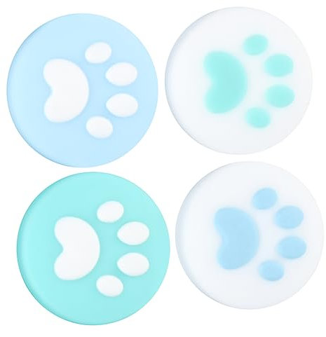 PHENOFICE 4piezas Cubiertas De Silicona para Joystick Tapa del Botón Resistente Fácil De Instalar y para Videojuegos
