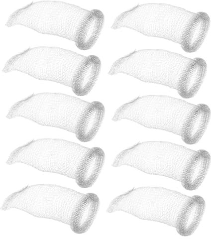 Zerodeko 10 Pezzi Pelucchi Per Tubo Lavatrice Filtro Scarico in Acciaio Inossidabile 304 Per Prevenzione Intasamenti E Pulizia Acqua