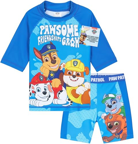Get Trend Conjunto de Bañador Niño Bañador Natacion Adolescente Set de Baño 2 Piezas con Camiseta y Pantalones Cortos