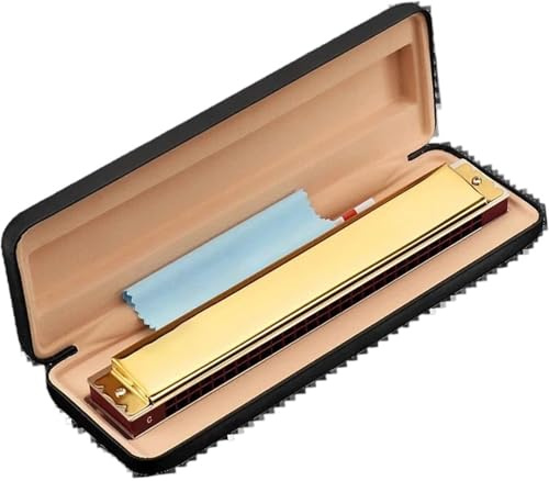 Mundharmonika Professionelle Tremolo Mundharmonika 28 Tremolo Mund Ogan Musikinstrument Armonica Holzblasharfe 28 Löcher 12 Tasten Set(A Key)