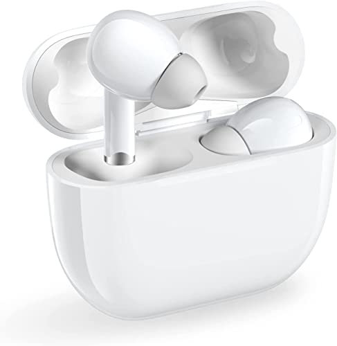 Wireless Headphones, Earbuds with HiFi Stereo Deep Bass In Ear Buds, Bluetooth 5.3 Headphones with 4 ENC Noise Cancelling Mic, 50H Playtime, Wireless Earphones Mini Ultra Light, IP7 Waterproof