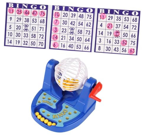 KONTONTY Bingo Lottery Machine Bingo Game for Boys and Girls Educational Toys Boys and Girls Game
