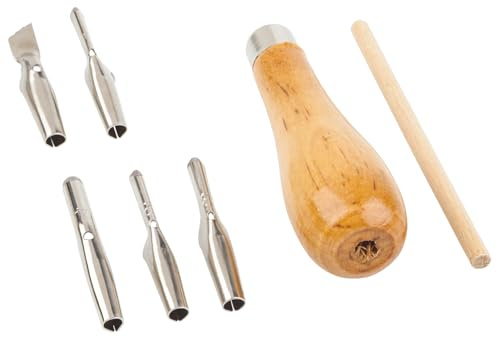 Linolschneide-Set, Griff und 5 Schneideklingen