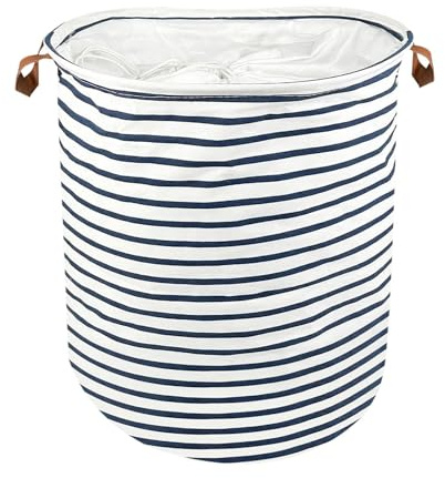 Brysalis Wäschekorb mit Henkel, Wäschesammler, Aufbewahrungskorb, Korb Aufbewahrung, Laundry Baskets, Wäschekörbe, Körbe Wäschetonne Faltbarer für Wohnzimmer, für Decken, Spielzeug, Kleidung, Schuhe