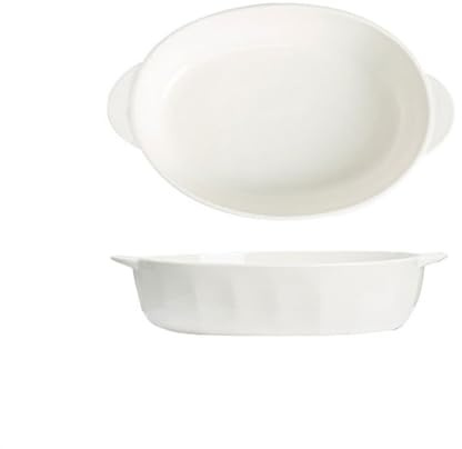 GEK208130 Casseruola Pirofila for formaggio a doppio orecchio in ceramica sottosmalto, pirofila for la casa, ovale di grande capacità Cucina