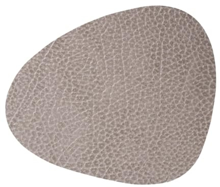 Lind DNA Glasuntersetzer Curve Recyceltes Leder Hippo Anthrazit-Grau, Maße: 11cm x 13cm, 98863