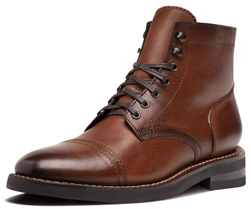 Thursday Boot Company Men's Captain Leather Boot, Brandy, 6.5