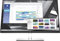 HP E27q G4 27 Zoll QHD ergonomischer Office-Monitor, mit niedrigem Blaulichtanteil, 4-fach verstellbar, nachhaltig hergestellt, Anschluss mit VGA, HDMI, oder DisplayPort, USB 3.2 Hub, Schwarz /Silber