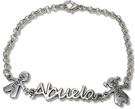 Pulsera eslabón fino ABUELA. Ideal para el DÍA DE LA MADRE. Regalo para ABUELAS