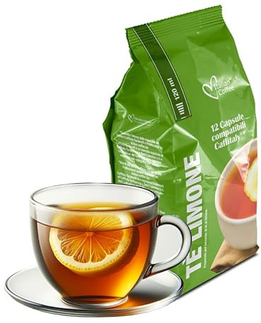 TE' AL LIMONE (96 Capsule) compatibili con Caffitaly, 8 confezioni x 12 Capsule