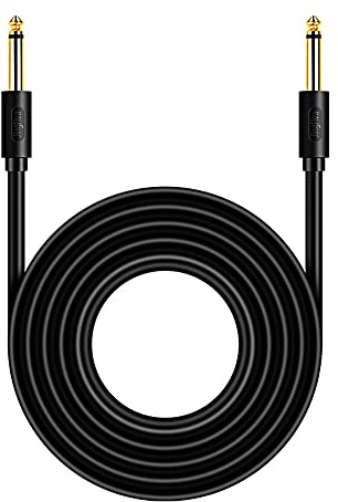 Professionelles Jack-Kabel 3M, 6,35 mm Stecker auf 6,35 mm Stecker für E-Gitarre zum Anschluss von Musikinstrumenten, E-Bässen, Mischpulten usw.