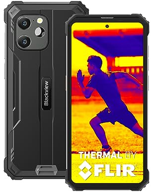 Blackview BV8900 Outdoor Handy Wärmebildkamera, 10000mAh Akku, 64MP Triple Kamera, Outdooor Smartphone ohne vertrag Octa Core 16GB+256GB, 6.5'' 2.4K FHD+, Android 13 IP68 & IP69K/GPS/NFC Schwarz