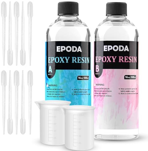 EPODA Epoxy Resin 32oz/946ml, Epoxidharz Mit Härter, Resin GießHarz 1 Zu 1, Epoxy Resin Set