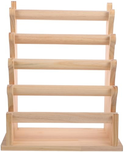 Kichvoe Multi-tier Schmuckdisplay Aus Holz Eleganter Organizer Für Halsketten Armbänder Und Ohrringe Praktischer Ständer Für Schmuckaufbewahrung Und Präsentation Fünfschichtiger