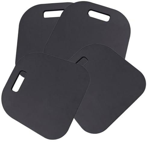 Parliky Coussins De Jardinage Épais pour Genoux 33x32x2cm en Eva Antidérapant Portable 4 Pièces pour Jardinage, Yoga Et Travaux Domestiques